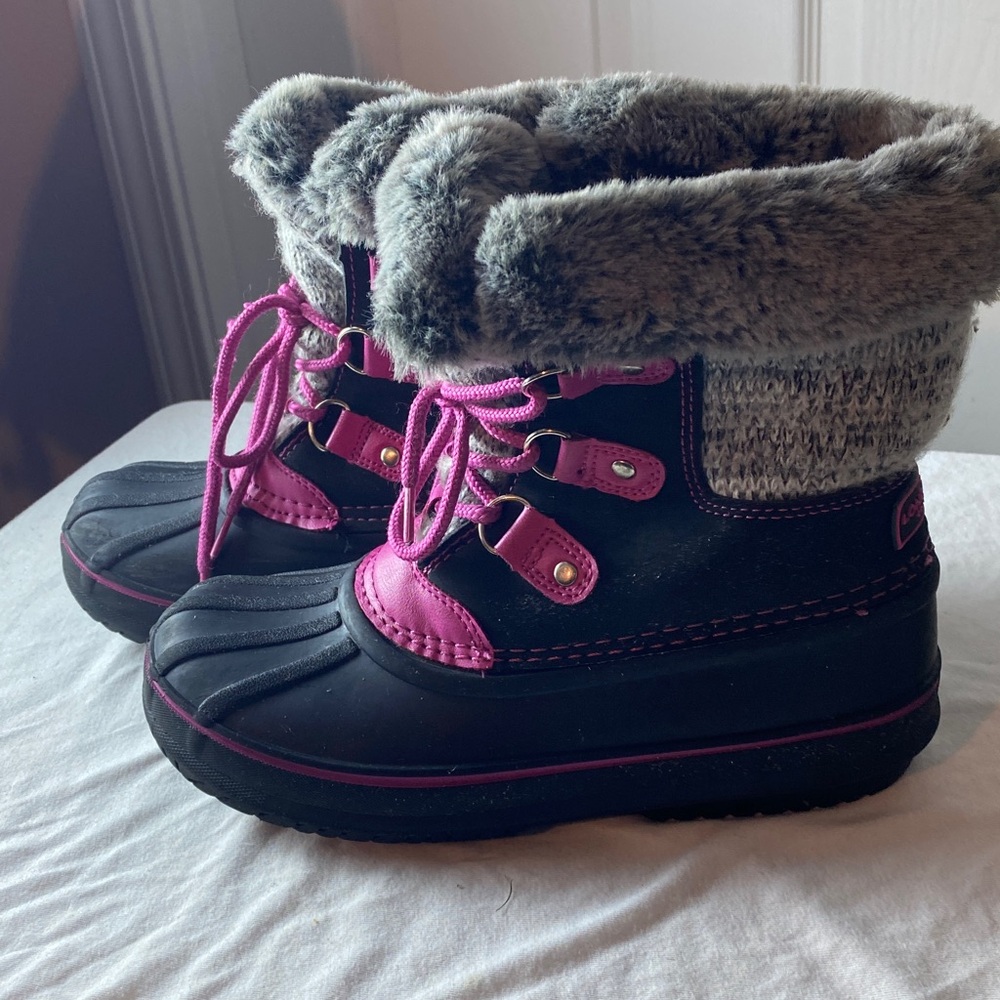 LONDON FOG Girls Tottenham Cold Weather Warm Lined Snow Boot Size 3